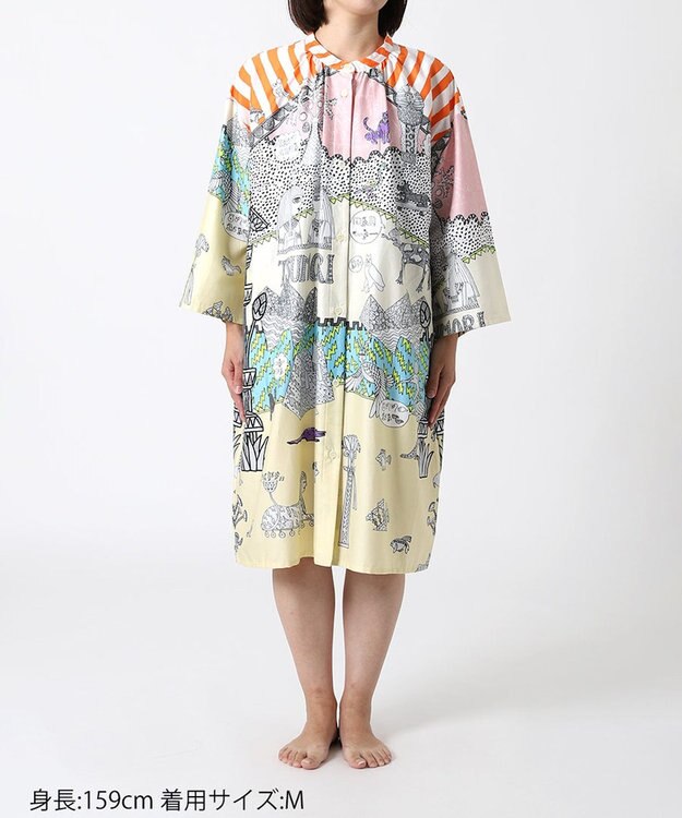 tsumori chisato SLEEP ツモリチサト ワンピース 8分袖 ルームウェア レディース UNX574 /ワコール ピンク