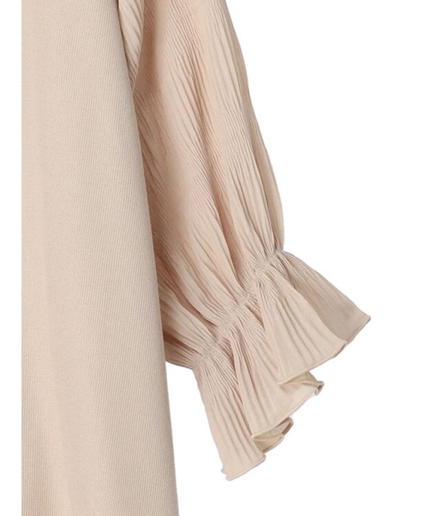 Green Parks マジョリカドッキング７分袖プルオーバー Light Beige