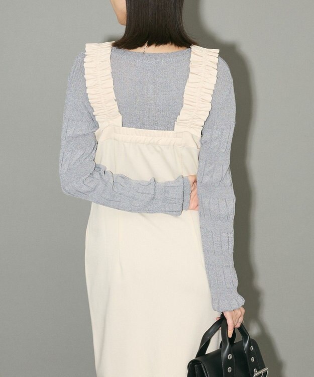 Green Parks フロントジップキャミワンピース Ivory