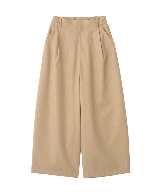 CRAFT STANDARD BOUTIQUE ストライプタックカーブパンツ Stripe Beige