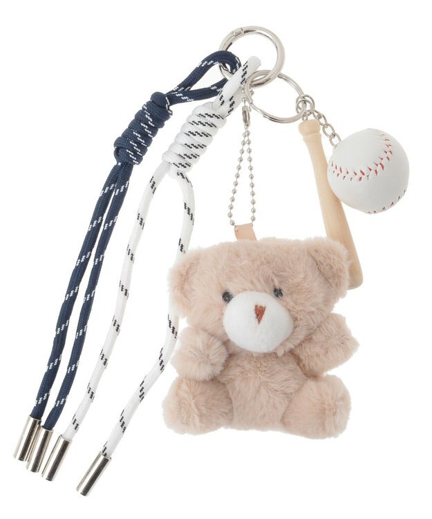 AMERICAN HOLIC クマ×baseball チャーム Beige