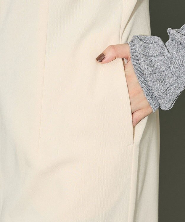 Green Parks フロントジップキャミワンピース Ivory