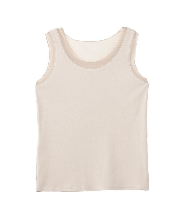 YECCA VECCA チュールMIXリブインナー Beige