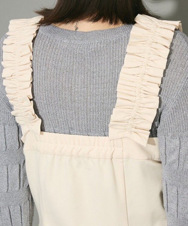 Green Parks フロントジップキャミワンピース Ivory