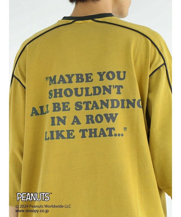 CRAFT STANDARD BOUTIQUE 【ユニセックス】PEANUTS/スヌーピー ゲームシャツTEE Mustard
