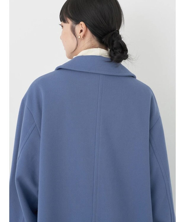 earth music&ecology チェスターコート（無地） Blue