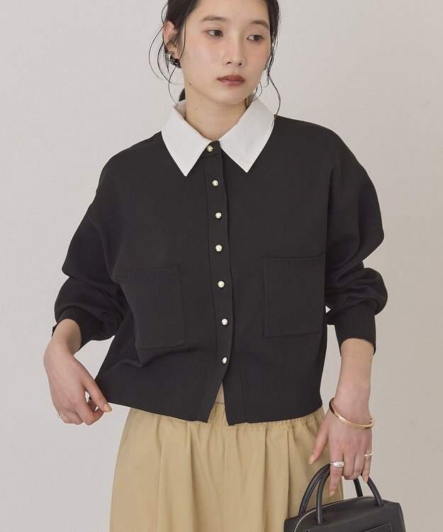 AMERICAN HOLIC 【2WAY】金ボタンカーディガン Black