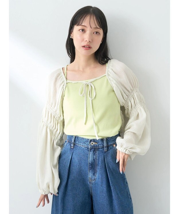 earth music&ecology シアーボレロ Off White