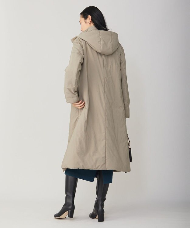 ICB L パディングロングコート アッシュカーキ系