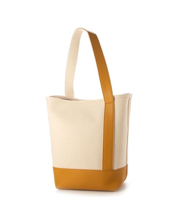 UNBILLION cachecache スマホショルダー付きワンハンドルパーテーショントートバッグ イエロー