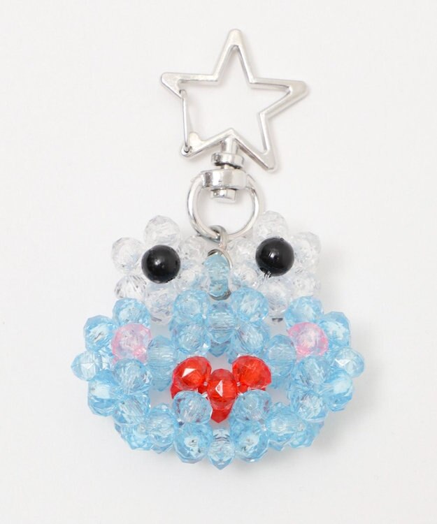 WEGO ケロチャンビーズキーホルダー ブルー