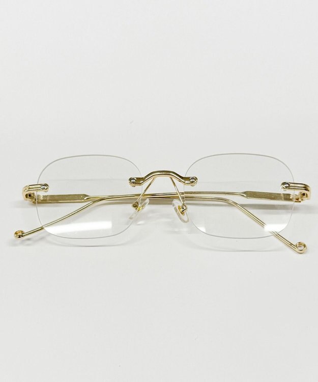WEGO 【ユニセックス着用ITEM】リムレスアイウェア ゴールド
