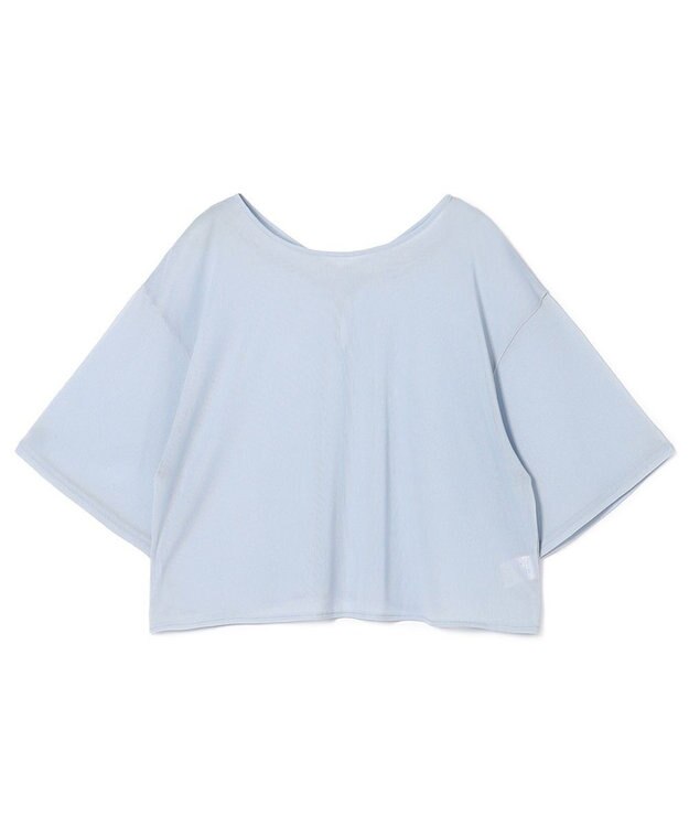 Chacott シアーリブバッククロスTシャツ ヒヤシンス