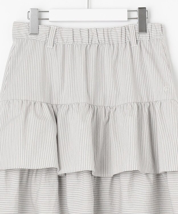 23区GOLF 【WOMEN】【23Fondation/WEB&一部店舗限定】ティアード スカート ライトグレー系2