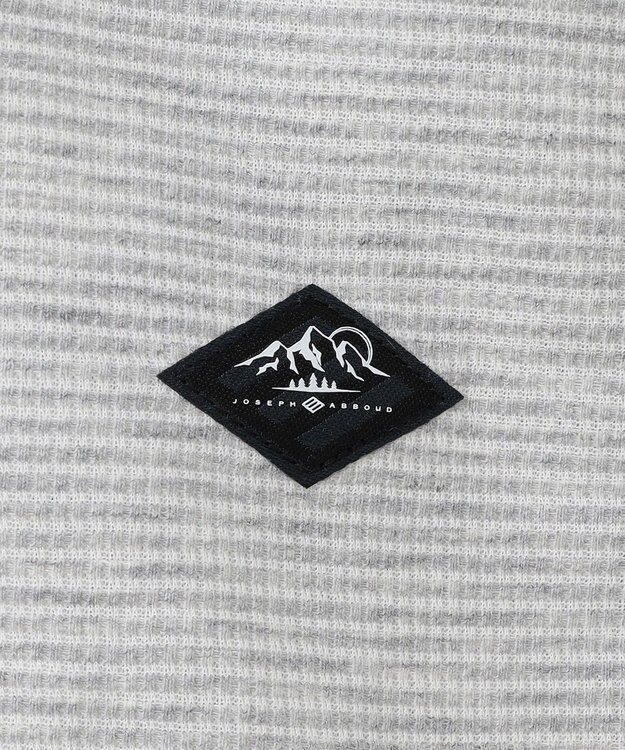 JOSEPH ABBOUD MOUNTAIN 【ゆったり】グリットワッフル　アウトドアポロ シャツ ライトグレー系