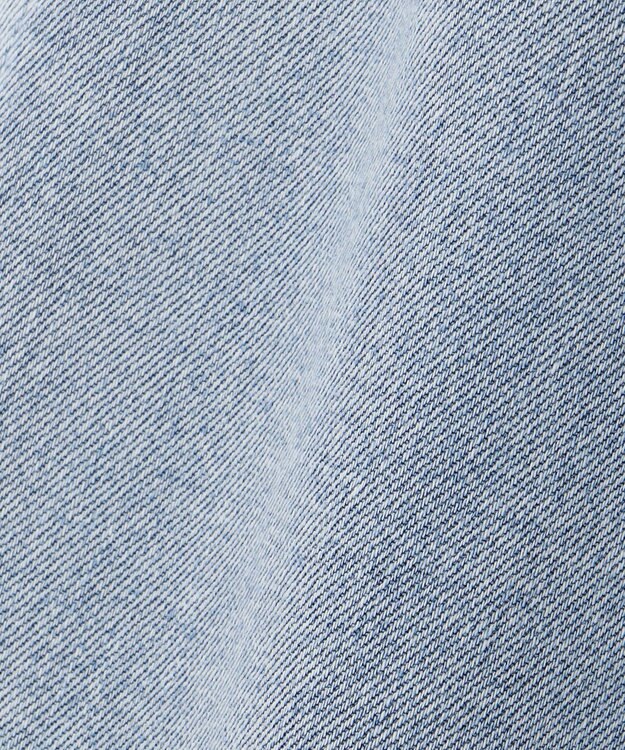 自由区 L 【19号サイズまで展開】ウスカルデニムダーツカーブ パンツ ライトインディゴ