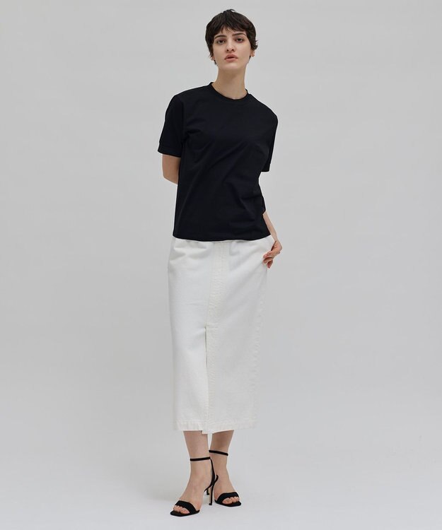 BEIGE， 【洗える】VICTOR / デニムスカート White