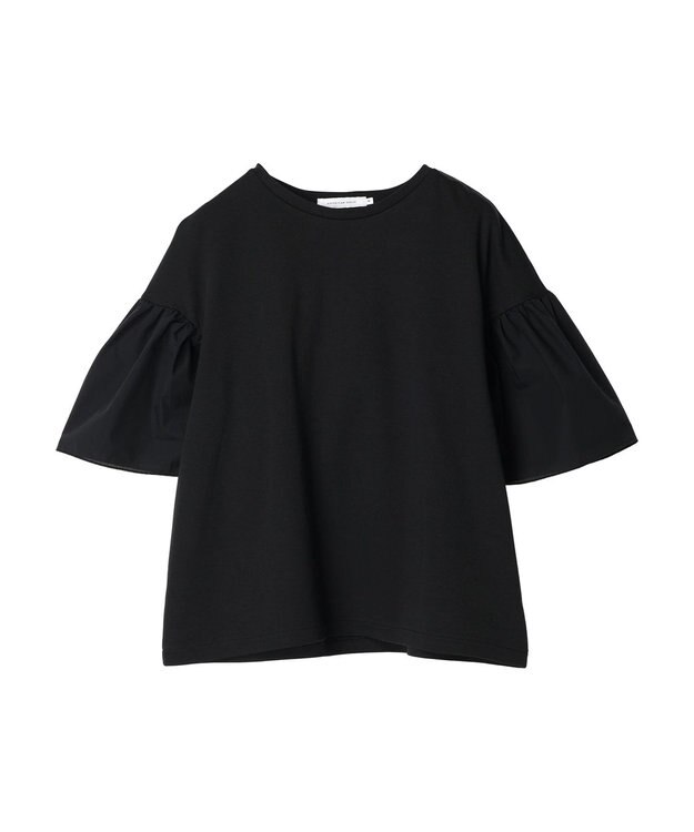 AMERICAN HOLIC 袖フレア５分袖カットプルオーバー Black