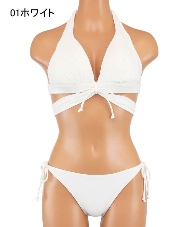  ナチュラルだけどしっかり盛れる【ナチュラルアップブラ】ノンワイヤービキニ　7M・9M