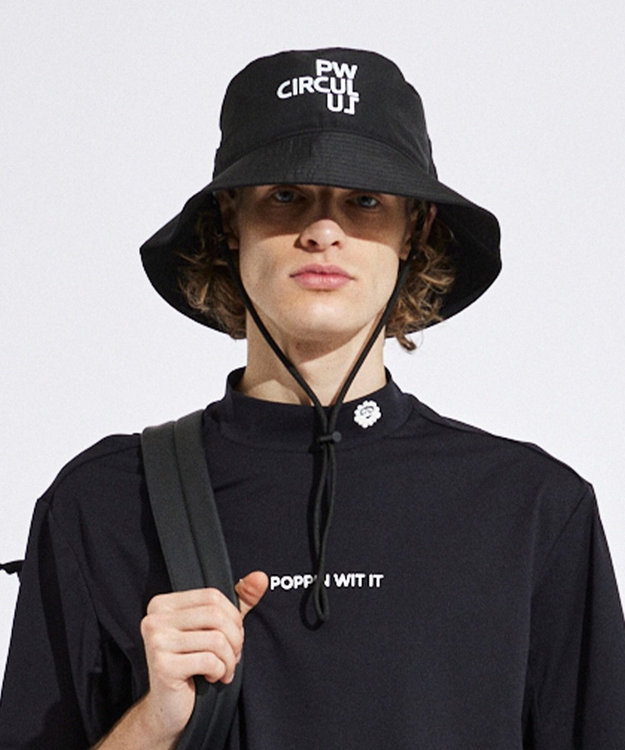 PW CIRCULUS 【追加で入荷 / 小さくたためる】【UNISEX】メッシュバケットハット ブラック系