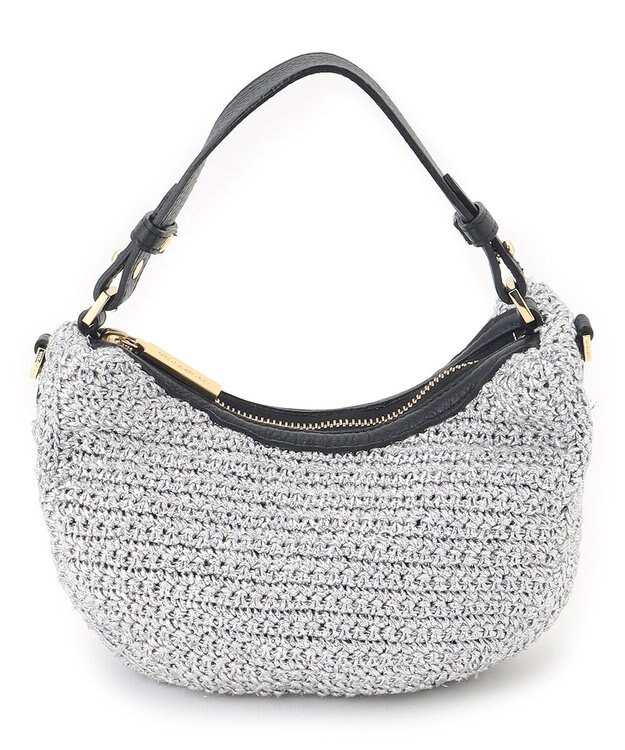 23区 VIOLAｄORO メタリック ミニ ショルダーバッグ シルバー系