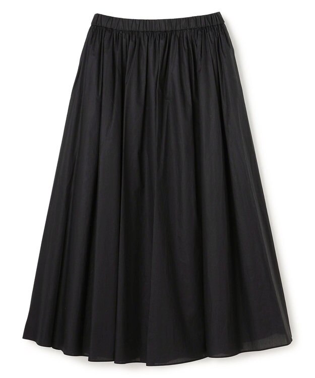 UNFILO コットンローン ボリュームスカート ブラック