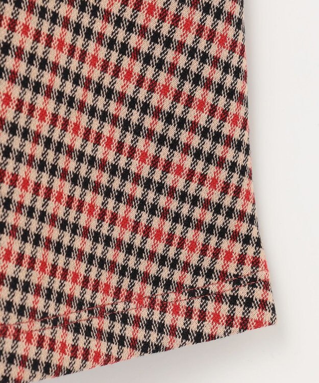 組曲 KIDS 【110-140㎝】チェックジャガード ワンピース ブラウン系3