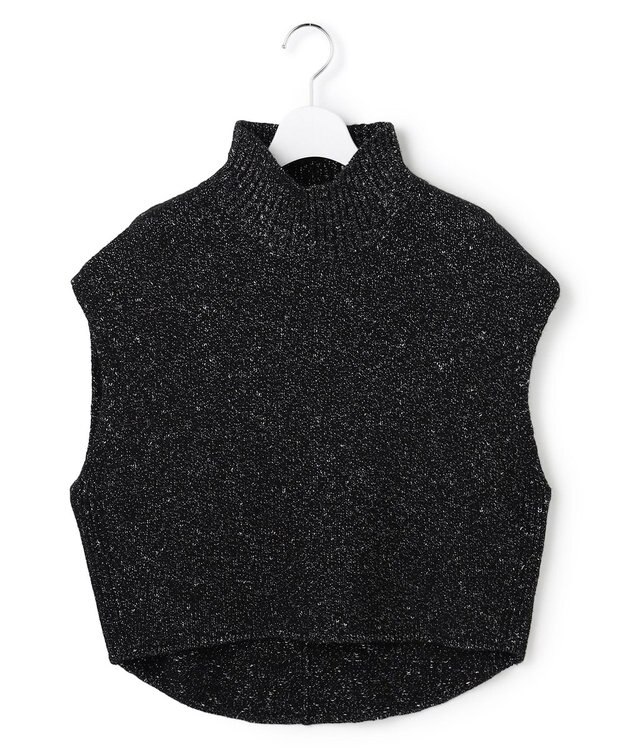 ICB L 【30th ANNIVERSARY】 カシミヤブレンドルレックス ハイネックニットベスト ブラック