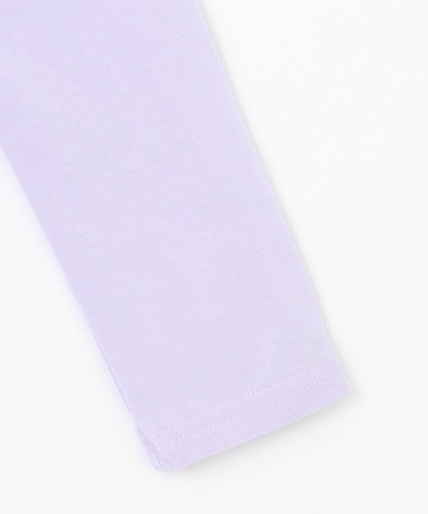 ANY KIDS テディベリー刺繍 長袖Tシャツ ラベンダー