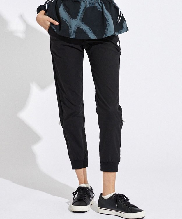 PW CIRCULUS 【WOMEN】ギャザリング ジョガーパンツ ゴルフウェア レディース ブラック系