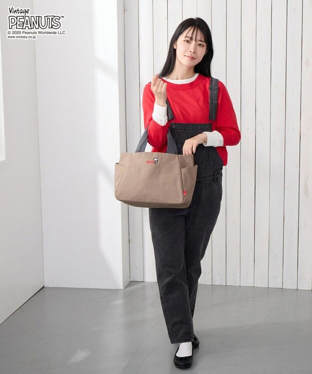 ROOTOTE 0694【直営店限定：スヌーピー】IP.デリ.パルーティ.ピーナッツ-RTG 03：ブラウン