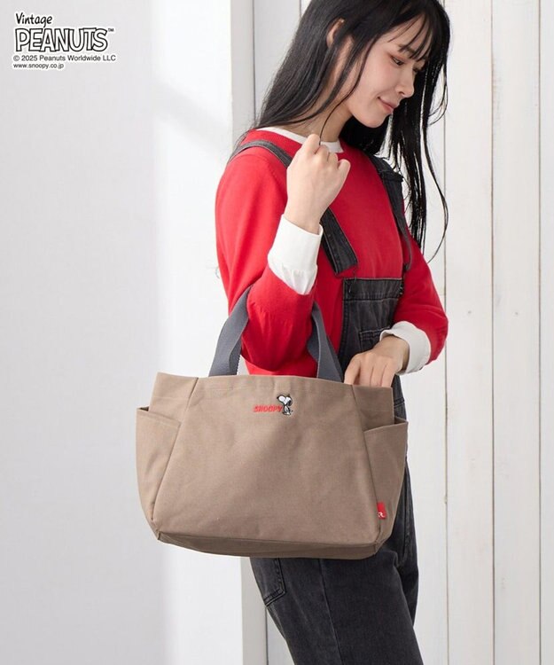 ROOTOTE 0694【直営店限定：スヌーピー】IP.デリ.パルーティ.ピーナッツ-RTG 03：ブラウン
