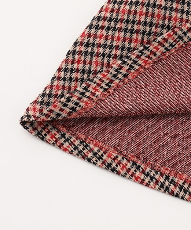 組曲 KIDS 【110-140㎝】チェックジャガード ワンピース ブラウン系3