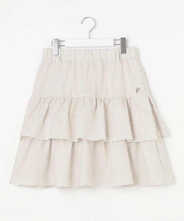 23区GOLF 【WOMEN】【23Fondation/WEB&一部店舗限定】ティアード スカート ホワイト系2