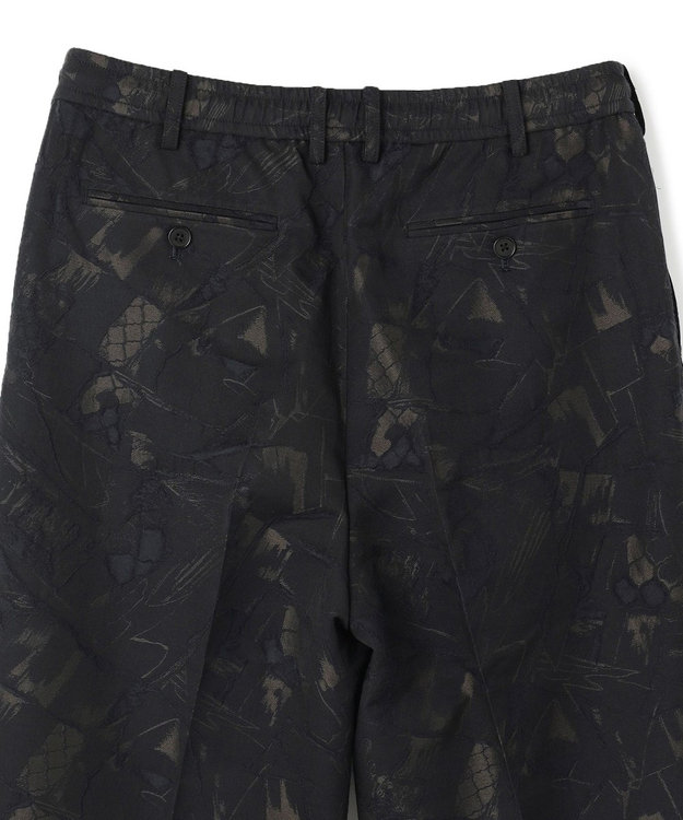 JOSEPH HOMME 【新柄】モロッカンジャガード ドロスト付ワイドテーパードパンツ/ ORIGIN CONVERTIBLE ブラック系5