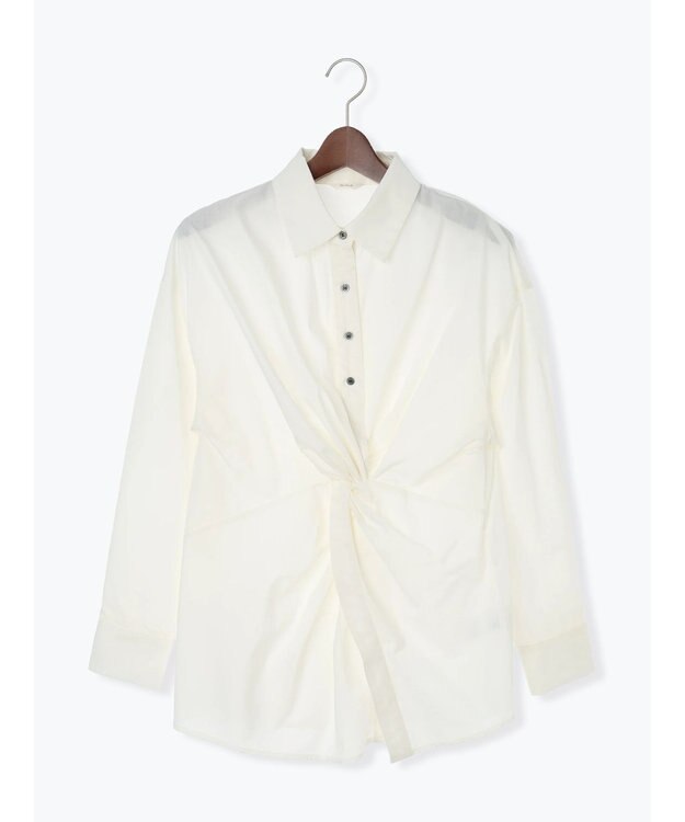 Te chichi ツイストデザインシャツ《2025Autumn catalog vol.2 item》 オフホワイト