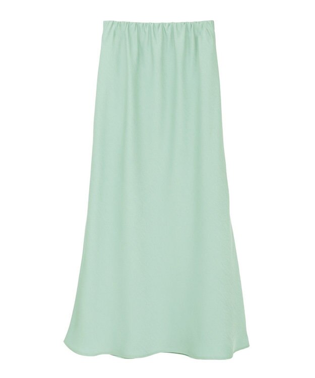 YECCA VECCA サテンフレアスカート Mint