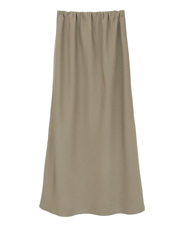 YECCA VECCA サテンフレアスカート Beige