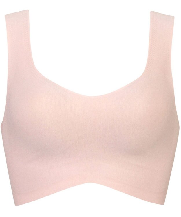 Wing ノンワイヤーブラ 【綿の贅沢】 綿混素材 ラクなのにきれい ハーフトップ KB1031 ウイング／ワコール ピーチ