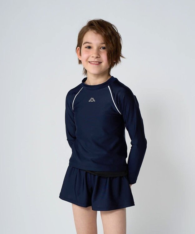 OP／FILA 【Kappa】フレアショートパンツ スクール水着 ネイビー