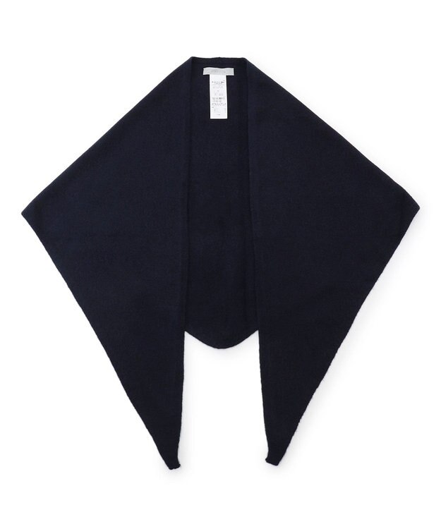 UNFILO 【WEB/一部店舗限定】ふわふわニット 三角ストール ダークネイビー