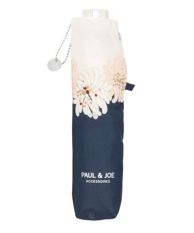 MOONBAT PAUL&JOE ACCESSOIRES(ポール＆ジョー アクセソワ) 折りたたみ傘 クリザンテーム ネイビーブルー