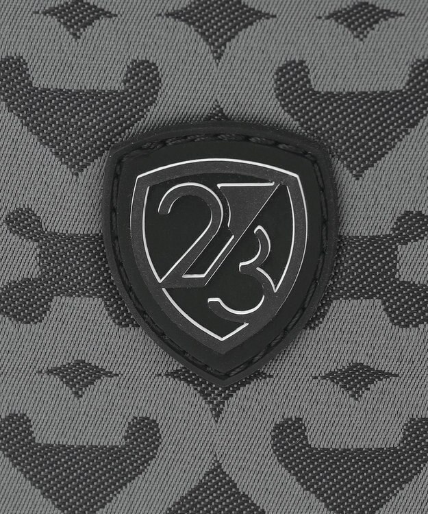 23区GOLF 【UNISEX】モノグラムボストンバッグ　シューズ収納付きの大容量　ショルダー持ちも可能 ブラック系5