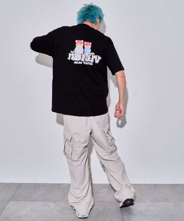 WEGO 【ユニセックス着用ITEM/MLサイズ展開】別注VISIONベアグラフィックT（SS） ブラック