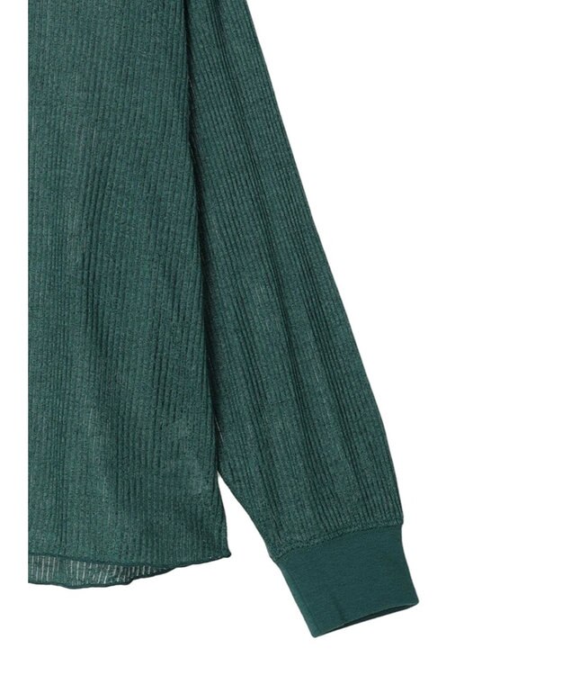 earth music&ecology シアーリブドルマンプルオーバー Green