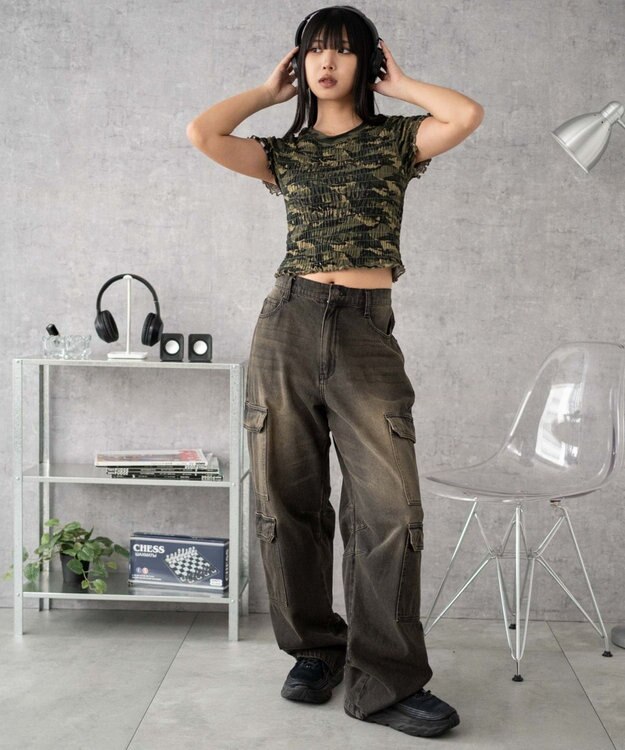 WEGO ロゴシャーリングちびT 柄1