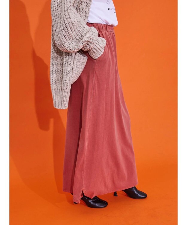 AMERICAN HOLIC ピグメント加工タイトカットスカート Terracotta