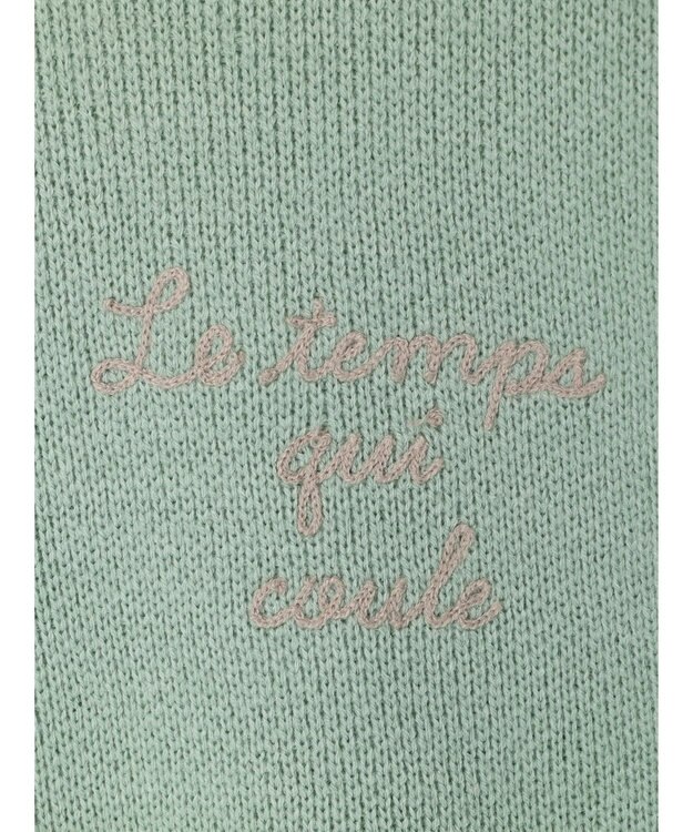 Green Parks 刺繍ロゴニットプルオーバー Mint