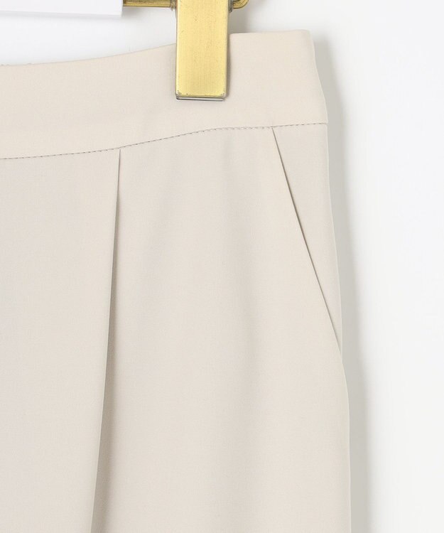 ANY SIS 【セットアップ対応】セレモニーダブルクロス テーパード パンツ ベージュ