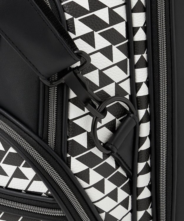 23区GOLF 【UNISEX】フラッグ総柄キャディバッグ　他と被らないデザイン ブラック系5